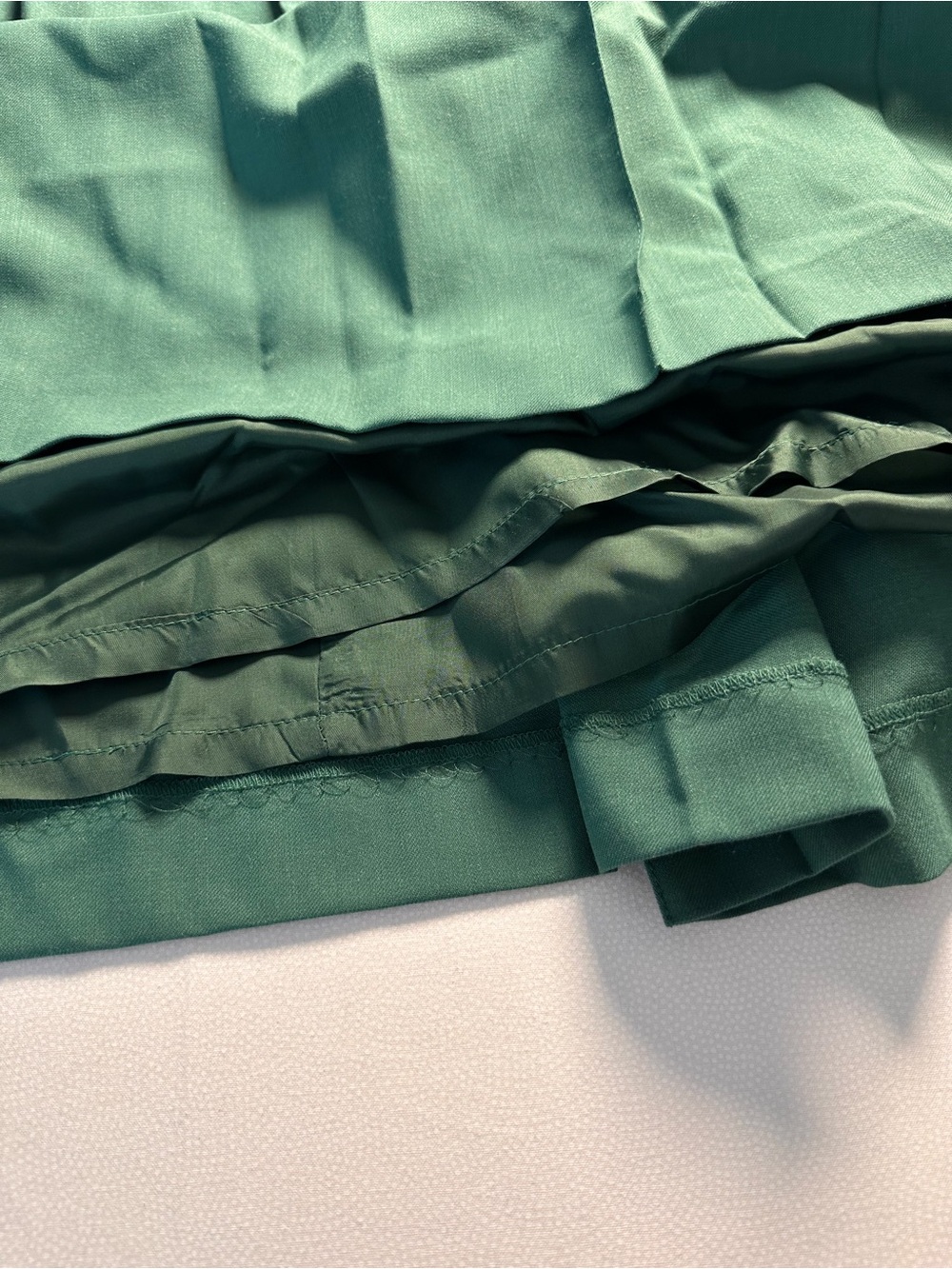 Vintage 90’s Geiger Austria NWT Green Wool Pleated Midi Skirt Size 38/ 6-8 US - Picture 11 of 12
